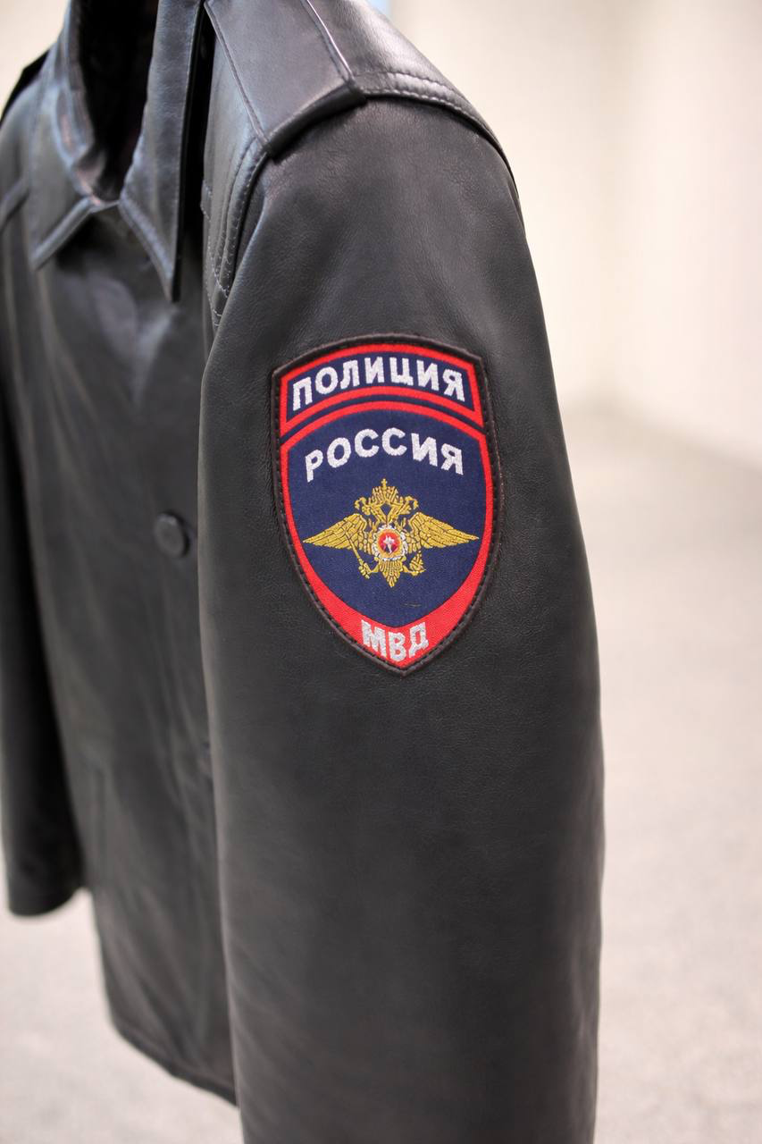 Куртка кожаная зимняя модель (МВД РФ)
