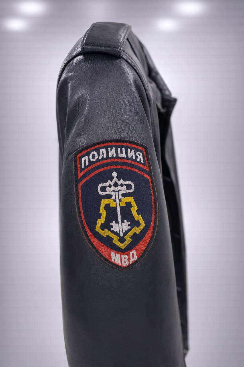 Куртка кожаная зимняя модель (МВД РФ)